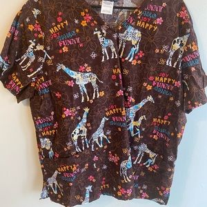 3xl scrub top